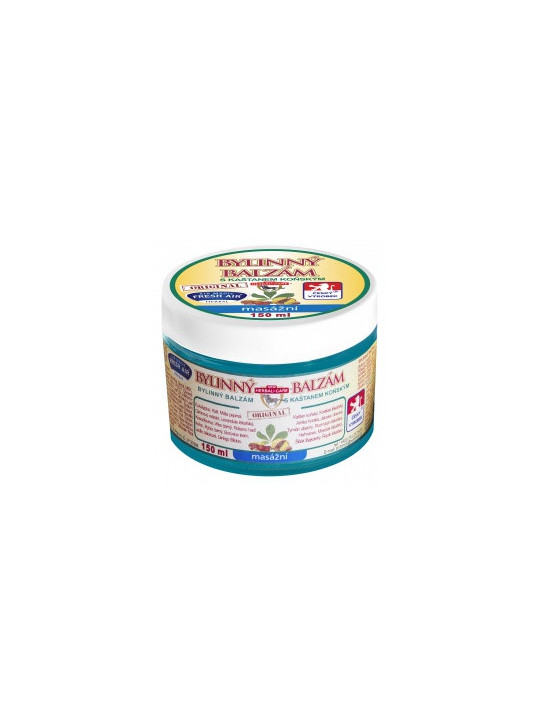 Bylinný balzam s gaštanom konským 150 ml masážny