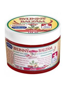 Bylinný balzám s kaštanom koňským 150 ml s chilli