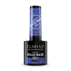 Gél lak- 5ml - rainbow jello base - blue