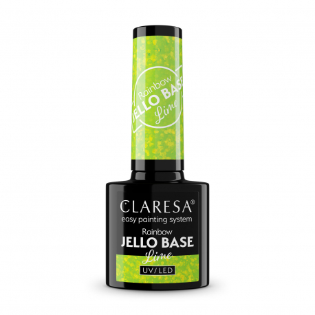 Gél lak- 5ml - rainbow jello base - lime