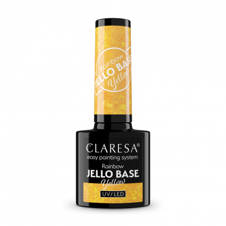 Gél lak- 5ml - rainbow jello base - yellow