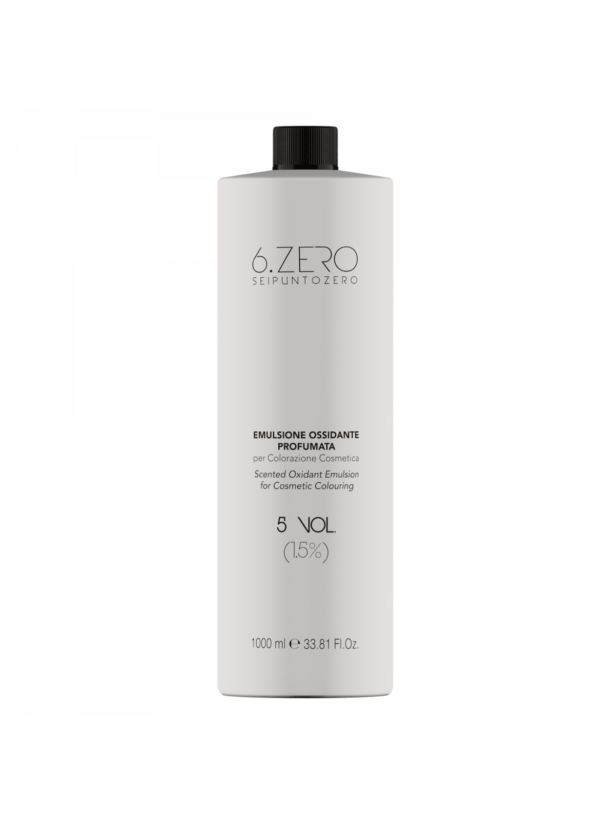 6.ZERO 5 Vol (1,5%) Parfumovaná oxidačná emulzia – 1000ML