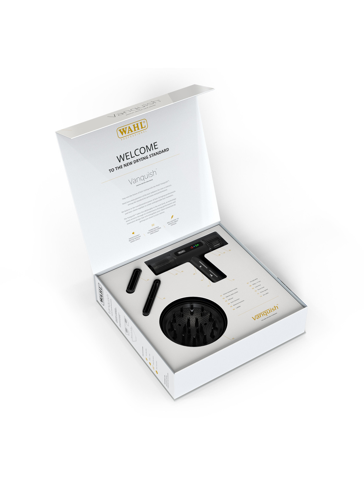 WAHL Vanquish Black fén na vlasy
