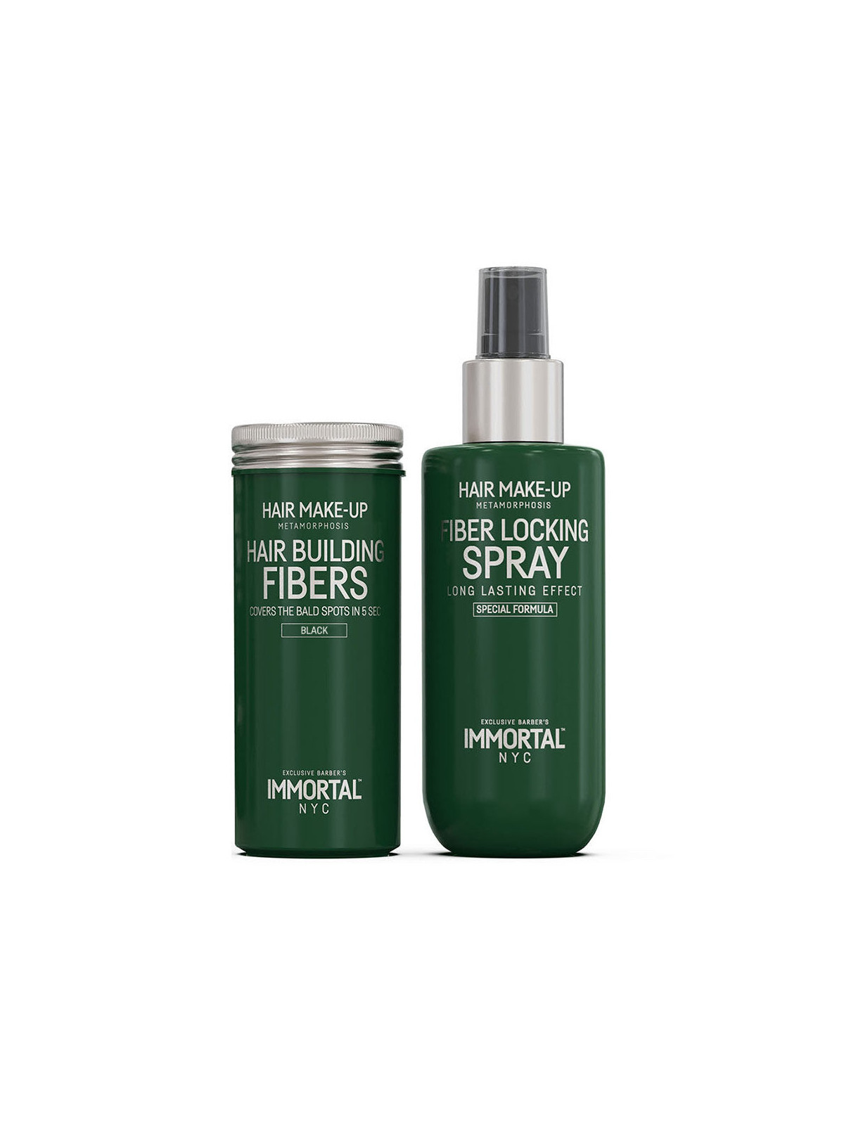 Vláknitý zahusťovač vlasov 20g a fixačný sprej 150ml – 2-v-1 sada