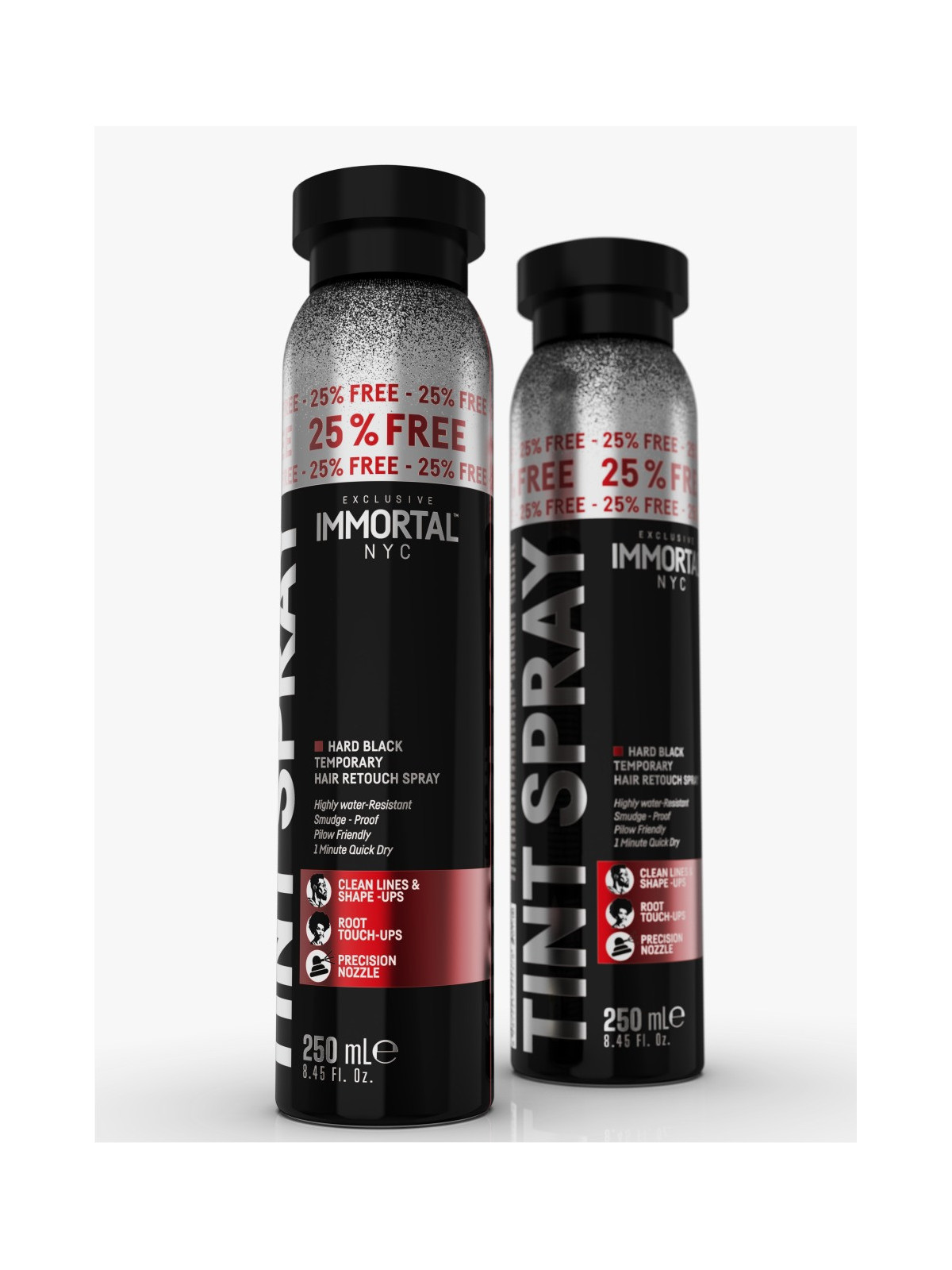Tónovací Sprej na Dočasné Zafarbenie Vlasov – Tmavohnedý & Čierny (250 ml)