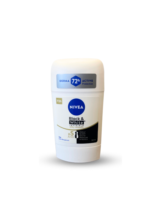 Nivea Stick Invisible Black&White Silky Smooth 50ml – WOMEN