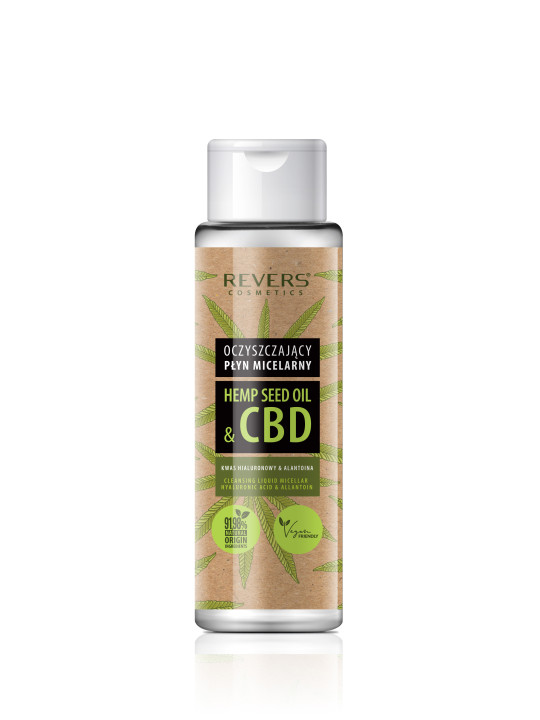 Čistiaca micelárna tekutina s prírodným konopným olejom s CBD 400ml