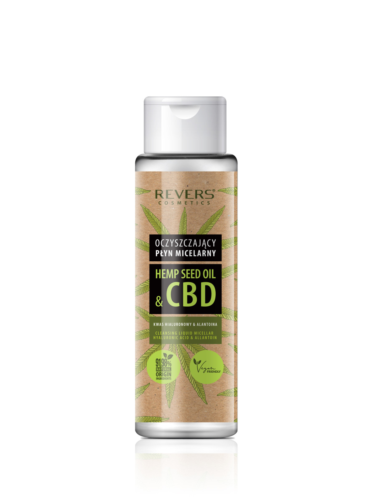Čistiaca micelárna tekutina s prírodným konopným olejom s CBD 400ml