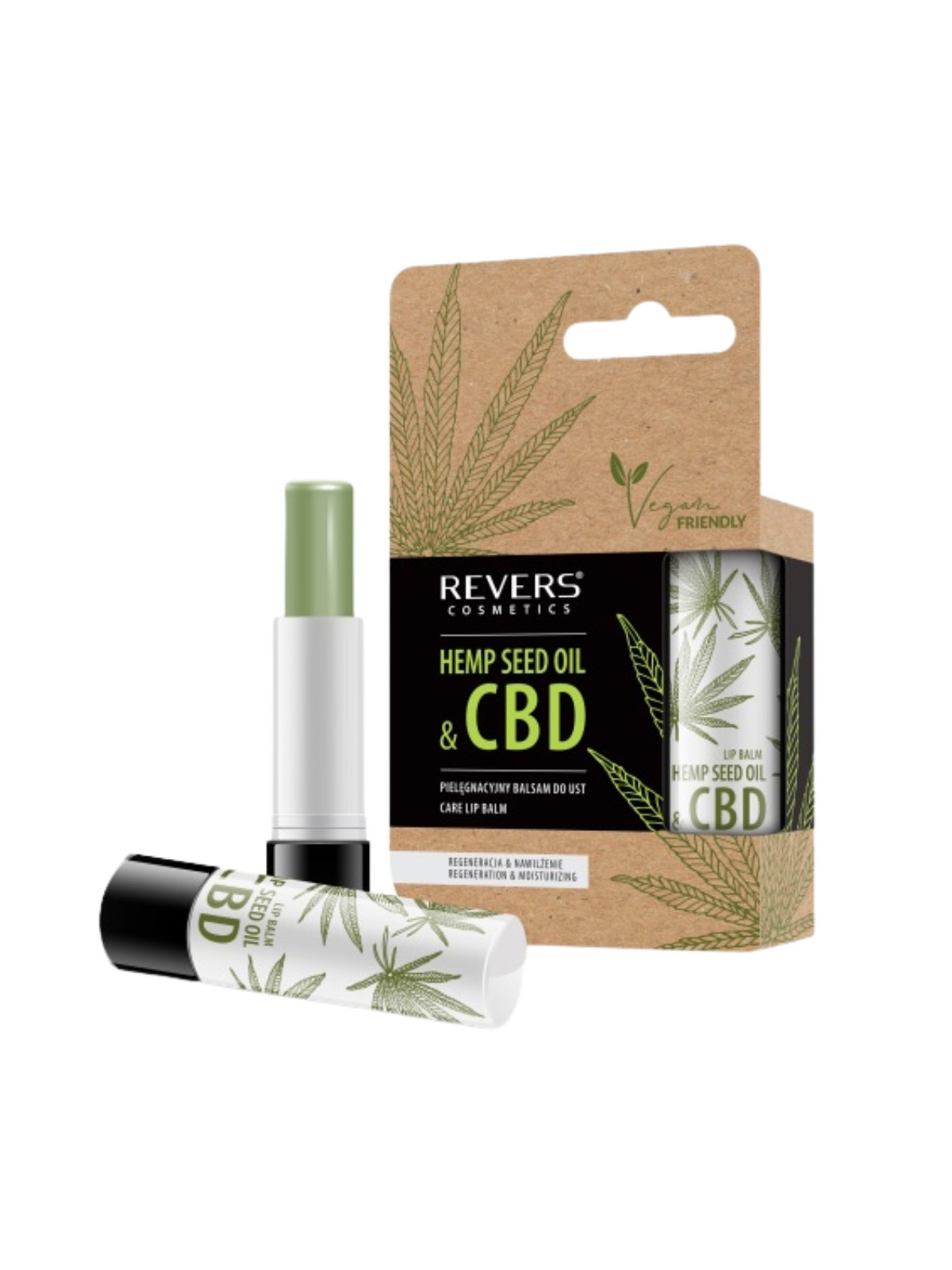 REVERS Hemp Seed Oil & CBD výživný balzam na pery