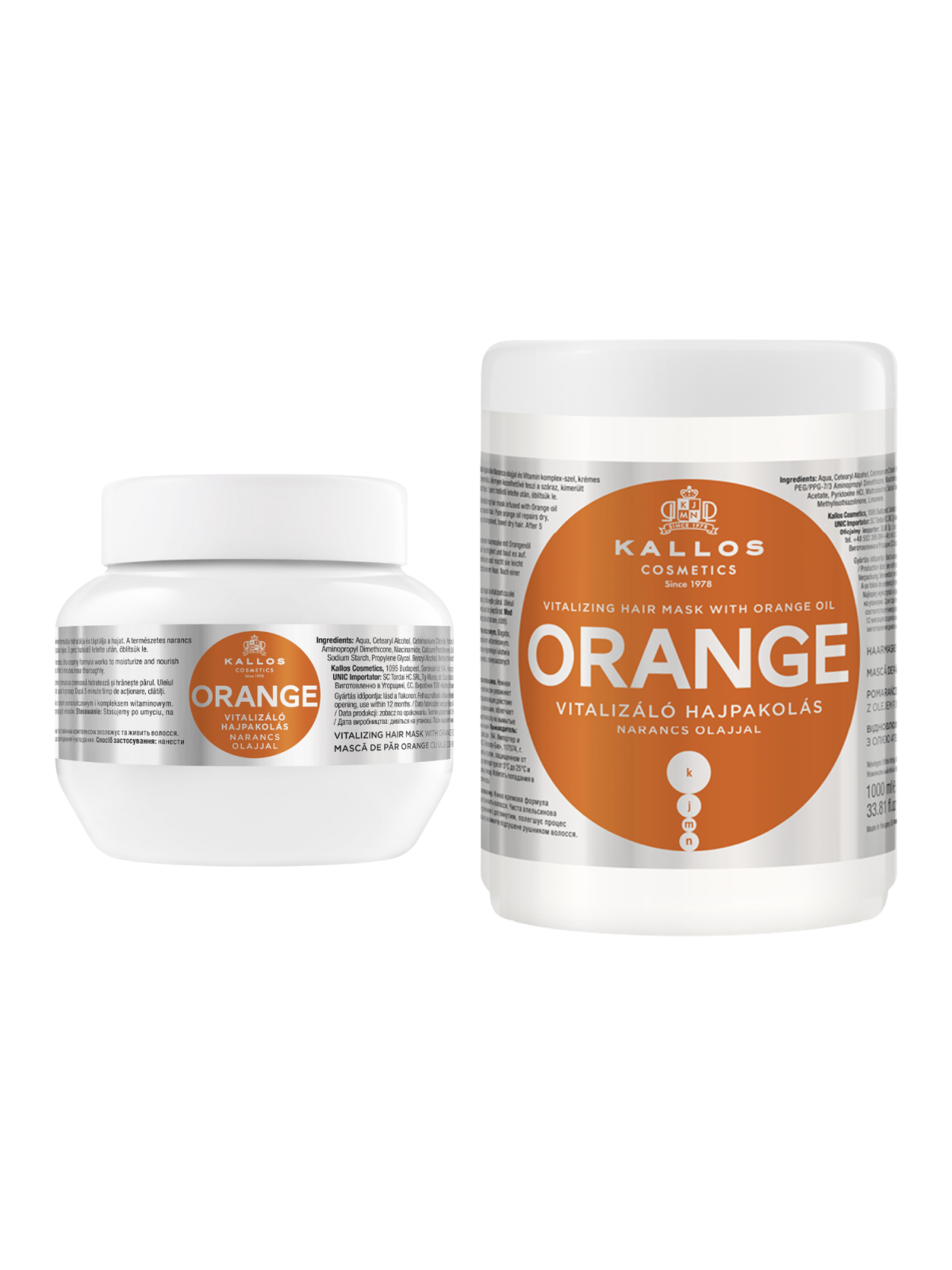 KALLOS Orange Maska na vlasy