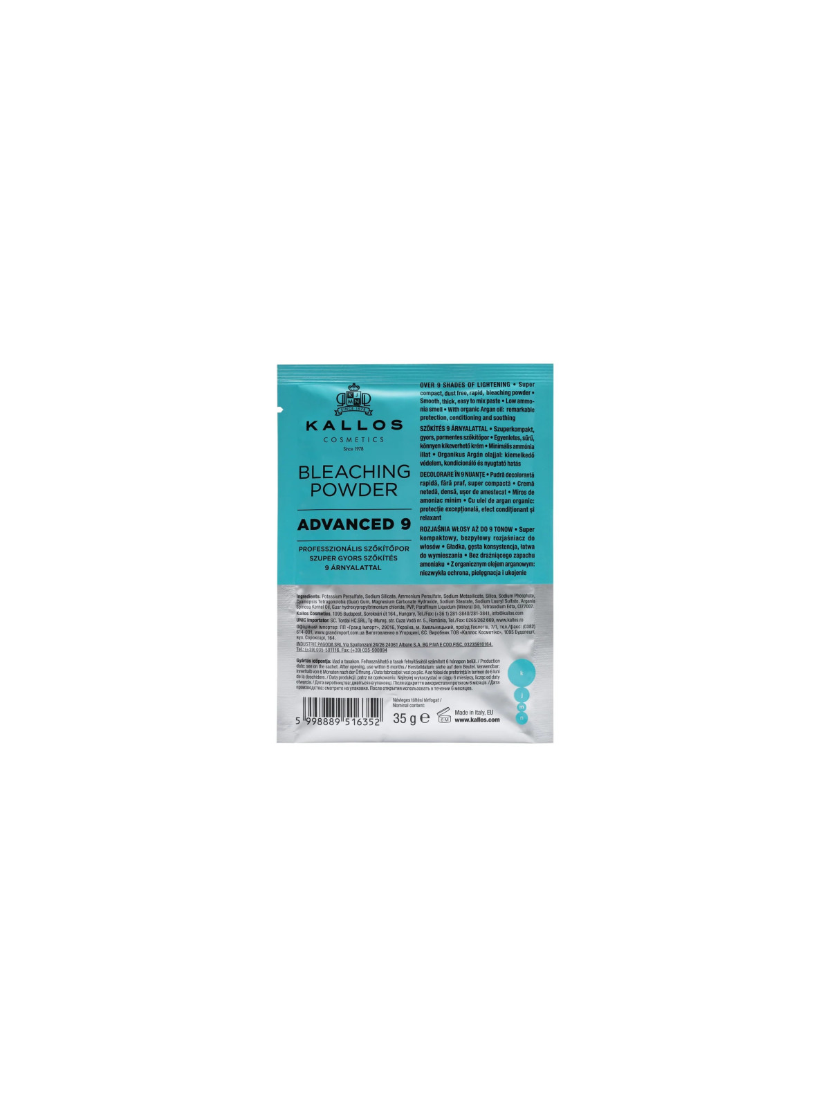 Kallos SUPER 9 / Advanced 9 Melírovací Prášok