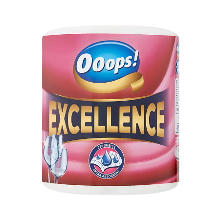 Ooops! Excellence (250 útržkov) – Domáce papierové utierky (3-vrstvové)