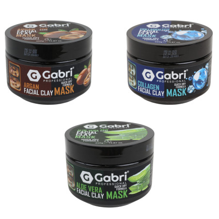 Gabri – Pleťová ílová maska 450 g Argan, Kolagén, Aloe Vera