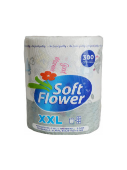 2-vrstvové kuchynské utierky Soft Flower XXL jumbo 300ks