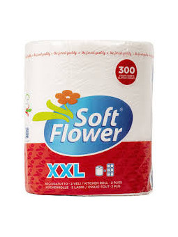 2-vrstvové kuchynské utierky Soft Flower XXL jumbo 300ks