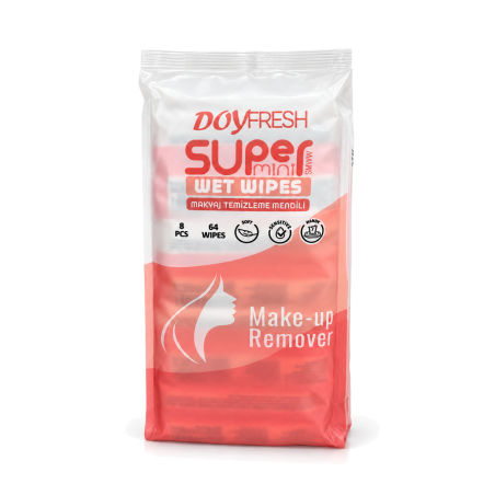 Doyfresh Super Mini Make-up Remover vlhčené odličovacie utierky 8 × 8 ks